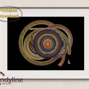 Abstract Geometric Modern Wall Art, Digital Download for Printing, Original Vibrant Multicolor Decor, Large Printable