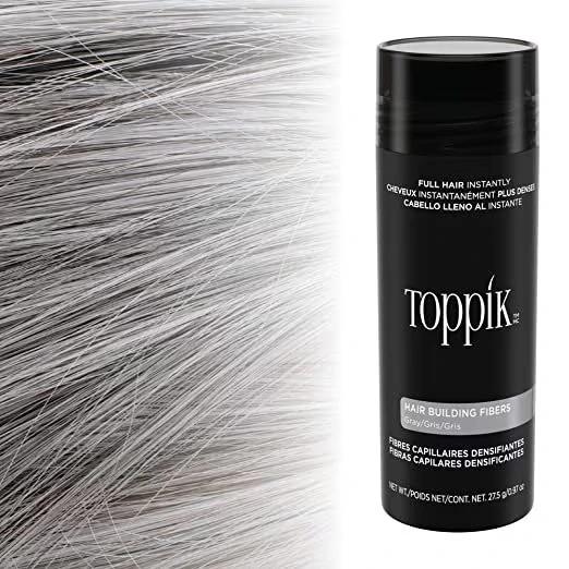 Original Toppik "GRAY" 27.5g Hair Fibers - 100% Money Back Guarantee - Fast-N-Free Shipping - Arrives in 3 to 4 days!