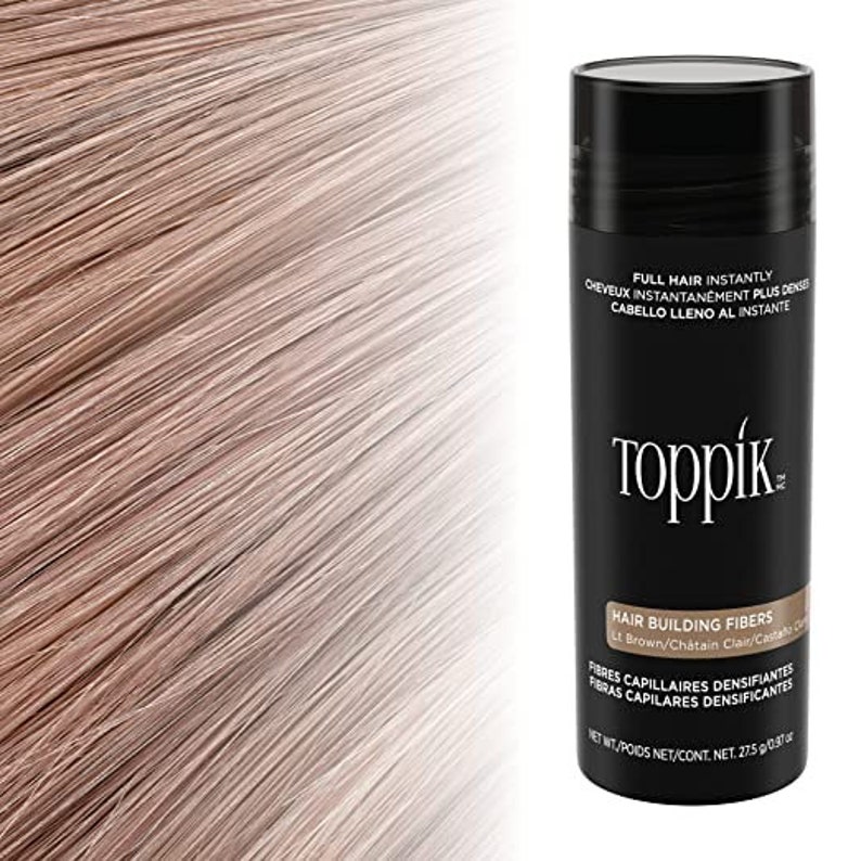 AUTHENTIC TOPPIK 27.5g Hair Fibers All Colors 100% Authentic or Your Money Back Fast-N-Free Shipping U.S. Seller image 2