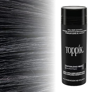 Toppik 27.5g「ブラック」ヘアファイバー - 100%返金保証 - 迅速かつ無料の配送 - 3～4日で到着！