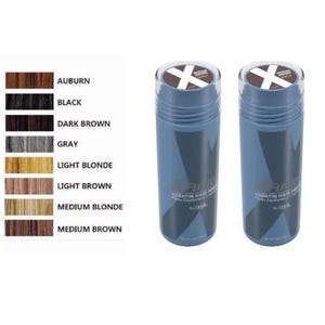 XFUSION 28g ヘアファイバー 2 本 - ブラウン、ブラック、ホワイト、グレー、オーバーン、ブロンド - 全色 - 100% 保証 - 迅速かつ無料で発送!