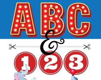 ABC Preschool 123 Circus Leuk Schaar Vaardigheid Oefenen Peuter Druk Boek Pre-K Vaardigheid Snijden Kleine Kinderen Thuisschool Afdrukbare Leeractiviteit