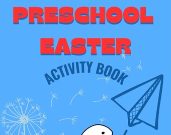 Libro de actividades imprimible de PASCUA PREESCOLAR para niños pequeños: fácil y divertido