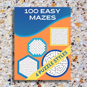 Adult Puzzle Games Teen Activities Adult Fun Brain Games Problem Solving Easy Level Mazes Print at Home Fun Teens Puzzles Tween PDF Kids