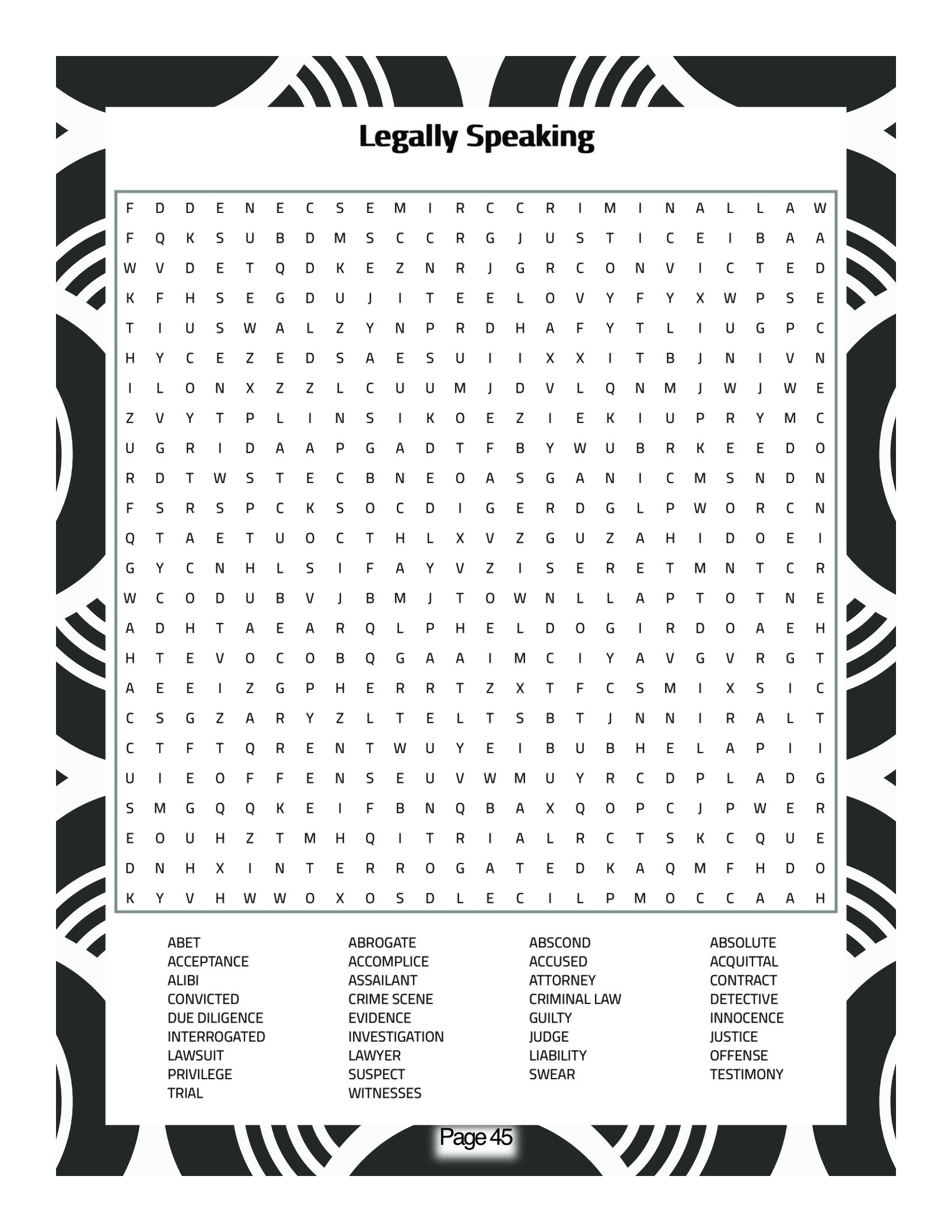 WORD SEARCH PUZZLES Teens Activity Adult Activities Printable Games ...