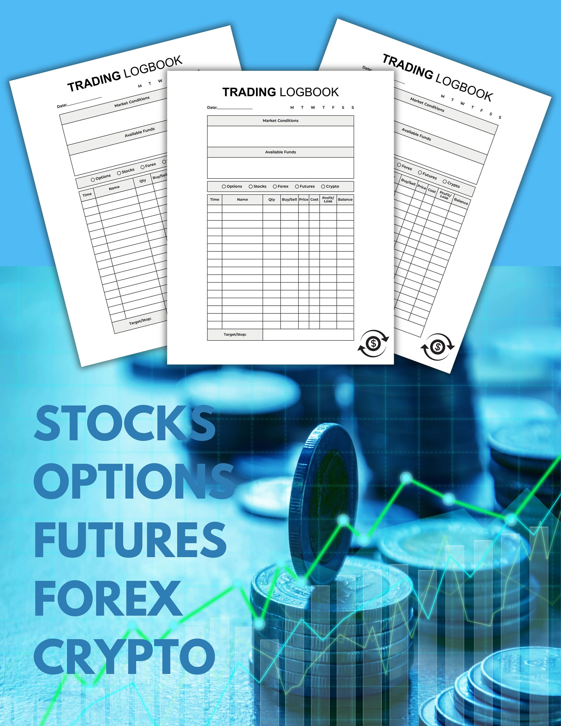 Investment Tracker Cryptocurrency Log Book Financial Planning Track Stock  Trading Crypto Organizer Money Planner Investor Logbook Finance - Etsy