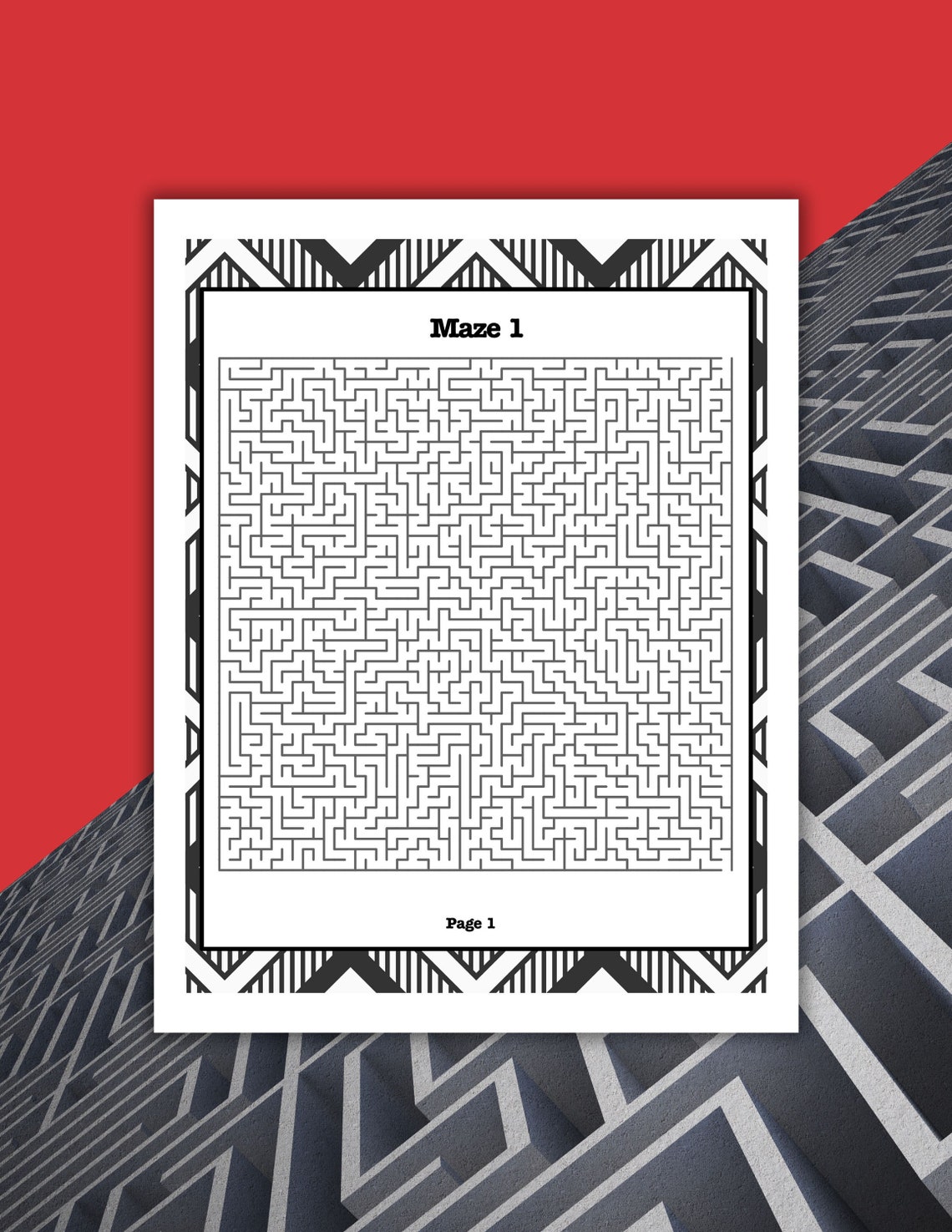 MAZES Fun Adult Puzzles Activities Teen Games Challenging Level ...