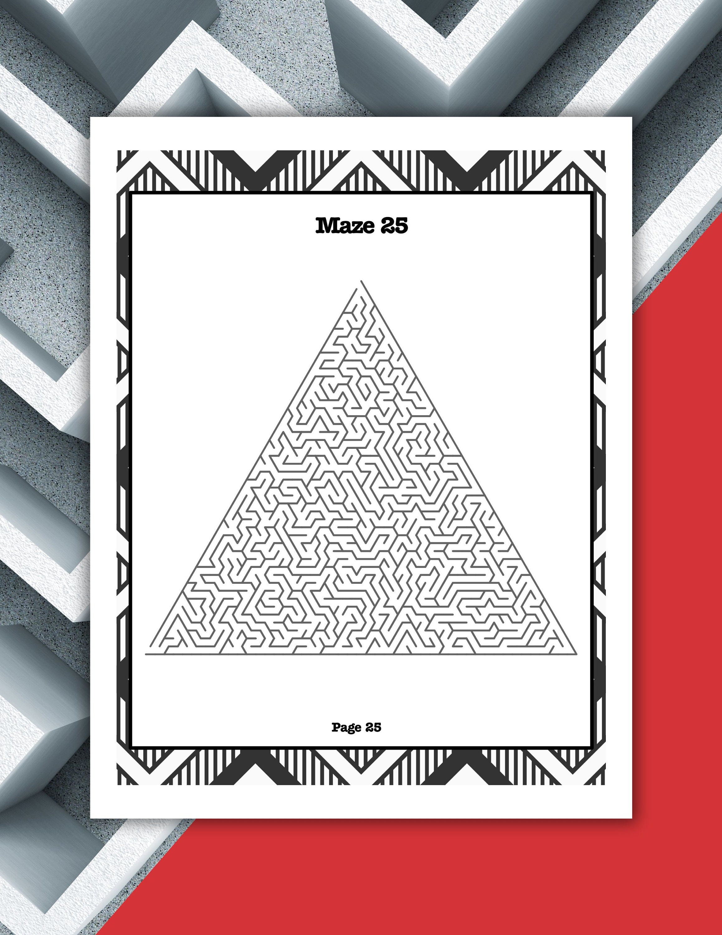 MAZES Fun Adult Puzzles Activities Teen Games Challenging Level ...