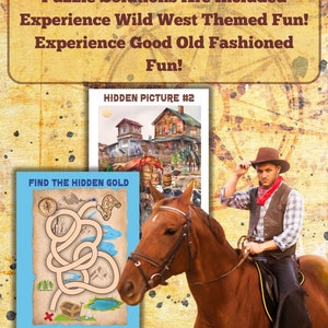 Cowboy Puzzles Western Games School Word Search Homeschool Activities Dot-to-Dot Wild West Fun Teacher Activity Classroom Older Kids 7-12