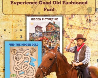 Cowboypuzzels Westernspellen Woordzoeker op school Thuisschoolactiviteiten Van punt tot punt Wild West Plezier Lerarenactiviteit Klaslokaal Oudere kinderen 7-12 jaar