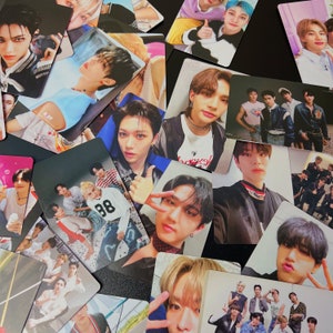 STRAYKID PHOTOCARDS, 55 verschillende Straykid maxident-fotokaarten, Straykid CASE 143-fotokaarten, Kpop-fotokaarten, kpop lomokaarten