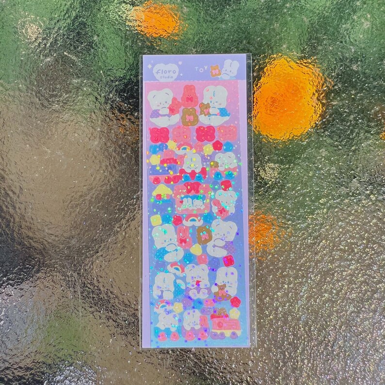 POLCO STICKERS Holographic Bear Stickers KPOP Polco Deco Etsy