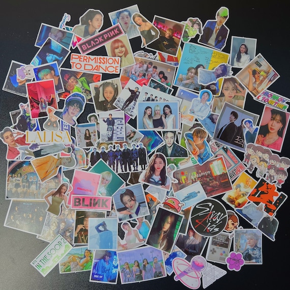 Round Letter Sticker Sheet Photocard Stickers, Kpop, Kpop Stickers