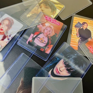 CLEAR TOPLOADERS, kpop toploader, Card sleeves for trading card and photocards, Photo holders, Individual photo holder, kpop toploaders