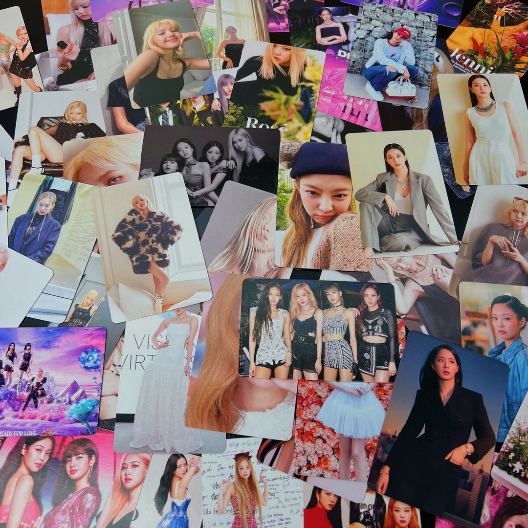 AYVRUOP 55 Cartes Photo BP, Cartes Photo Kpop, Album BP Born Pink World Tour, Coffret Photo Lomo Kpop, Cadeau Pour Les Fans (combinaison,C