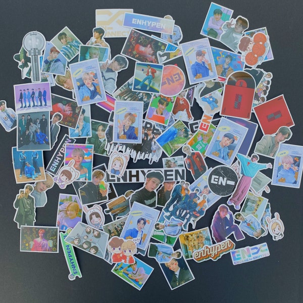 ENHYPEN STICKERS, 105 assorted EN Carnival stickers, Enhypen 2021 stickers, Kpop stickers, En connect stickers, Enhypen waterproof sticker