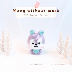 Baby Mang without mask BT21 Amigurumi Crochet Pattern PDF