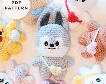 Bebé LOBO CHAN SKZOO Amigurumi Patrón De Ganchillo Pdf