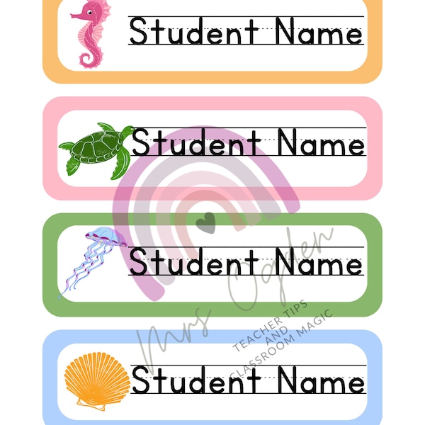Canva name plate etsy uk