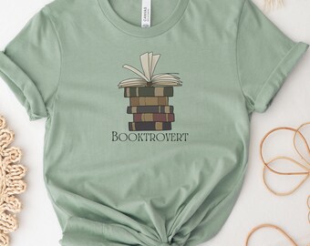 Camisa Booktrovert, Sudadera Libresc, Camiseta Libro, Regalo Amante Del Libro, Bookworm Crewneck