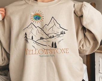 National Park Sweatshirt, Yellowstone National Park Sweater, National Park Shirt, Yellowstone Shirt, Yellowstone Gift, Oversized