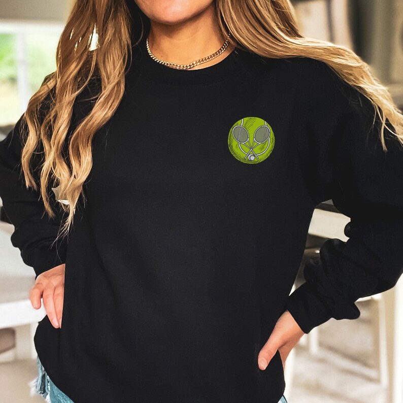Tennis Sweatshirt Front and Back Design Retro Tennis Etsy