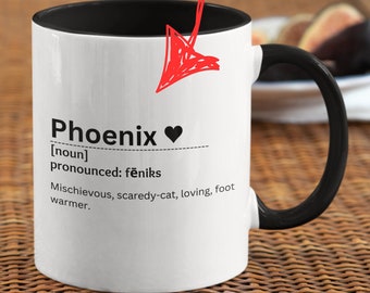 Taza de definición de nombre personalizada, taza de café con nombre de personalización única con definición personalizada, taza de nombre personalizado, taza de significado de nombre, taza de nombre