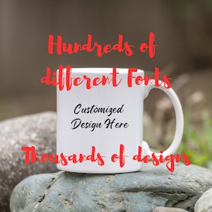 Custom Coffee Mug - Custom Text Mug - Customizable Coffee Mug - Personalized Text Mug - Custom Photo Gift Mug - Personalized Office Gift