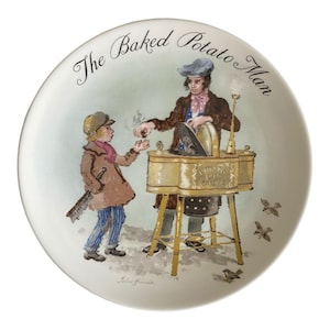 Wedgewood 1985 Street Sellers The Baked Potato Man John Finnie 8.5” China Plate