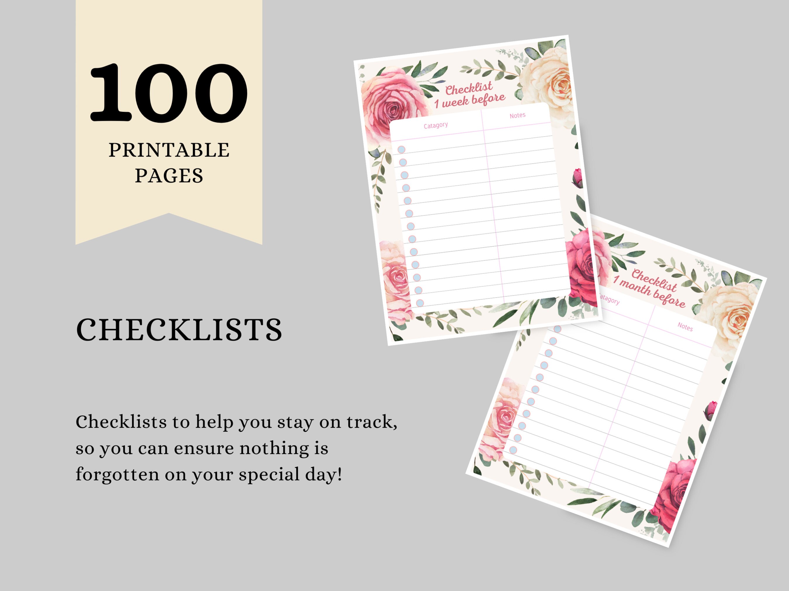 Printable Wedding Planner, Printable Wedding Book, Printable Wedding Orginizer, Printable ...