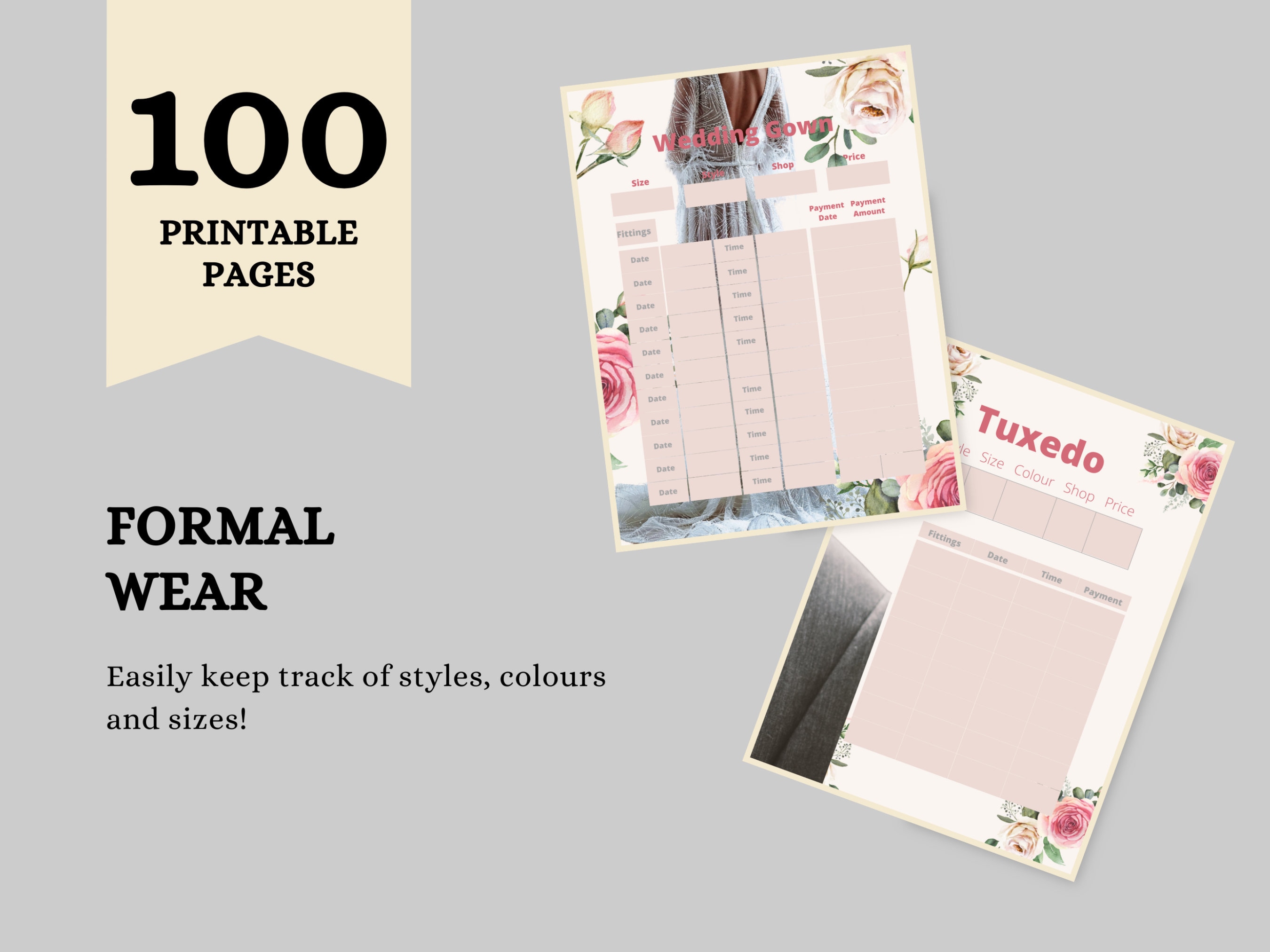 Printable Wedding Planner, Printable Wedding Book, Printable Wedding Orginizer, Printable ...