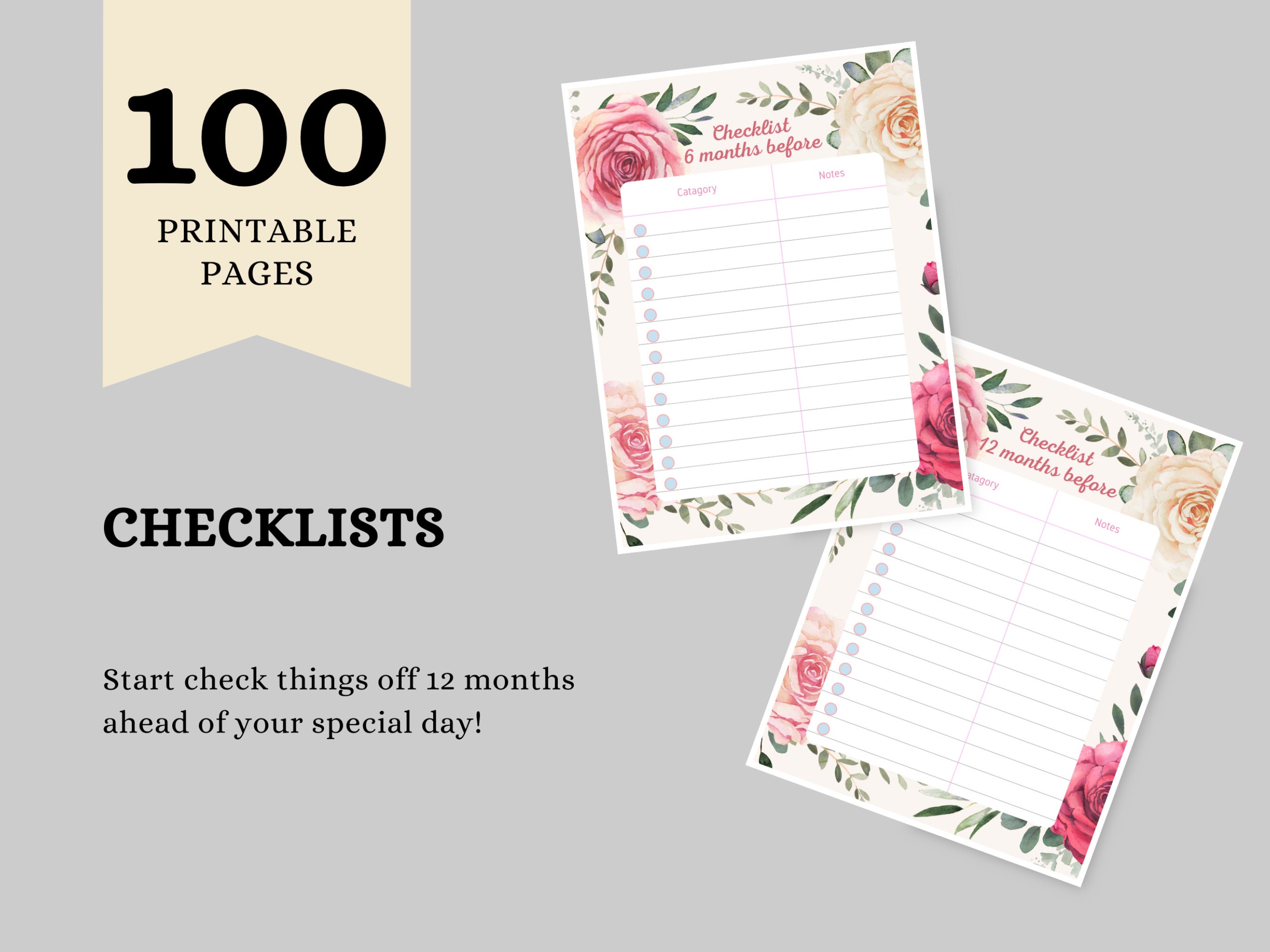 Printable Wedding Planner, Printable Wedding Book, Printable Wedding Orginizer, Printable ...