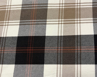 Hearth & Hand TABLE RUNNER Magnolia Target Plaid Black Gray Brown White Cotton 14x72