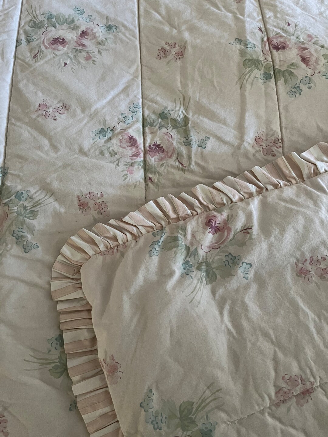 Simply Shabby Chic Comforter TWIN Floral Reversible Ruffled Etsy