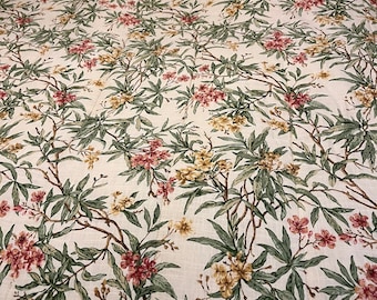 Chaps Ralph Lauren Comforter QUEEN Floral Key Biscayne Cotton Reversible Botanical Tropical VINTAGE