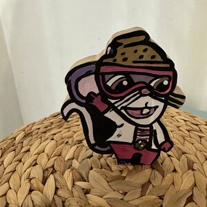 Lab rat from Super kitties wooden toy