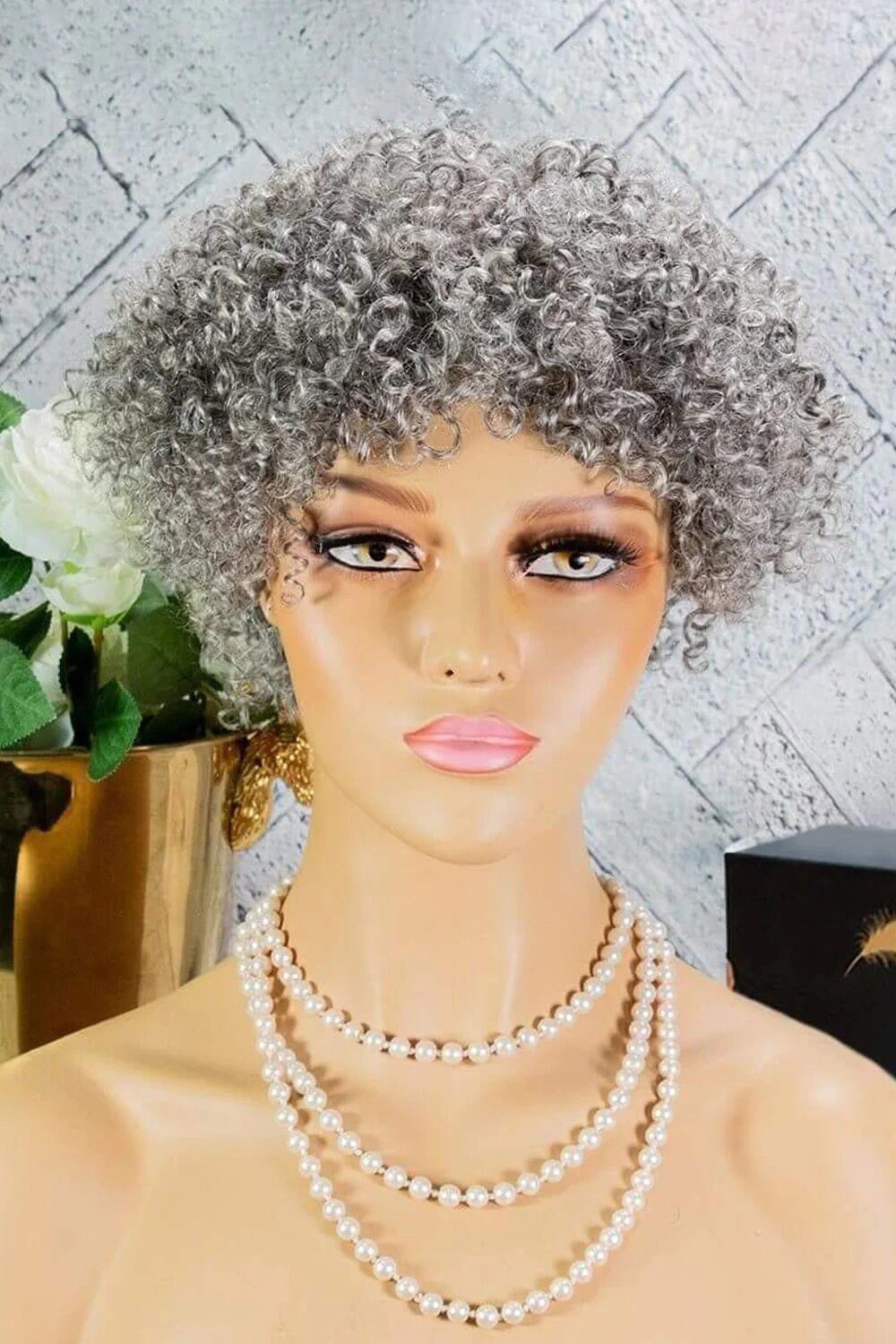 Gray Wigs for Black Women Human Hair Etsy