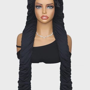 Long Hair Satin Pantyhose Sleep Bonnet: Braid Protection, UV Shield, Breathable and Waterproof