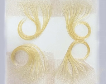 613 Blonde HD Lace Baby Hair Edges Reusable Virgin Human Hair Swiss Lace Baby Hair Invisible Edges for Women