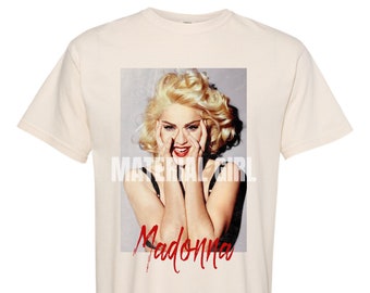 Material Girl Vintage T-shirt | Madonna Tshirt | Clothing | Womens Tshirt | Graphic Tees For Women Trendy