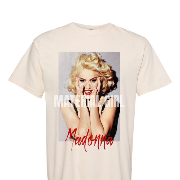 Material Girl Vintage T-shirt | Madonna Tshirt | Clothing | Womens Tshirt | Graphic Tees For Women Trendy