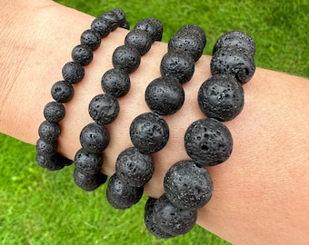 Bracciale Tipo Tamasci Con Cordino Nero E Pietre Grandi Di Gioielli Olistici Pathos