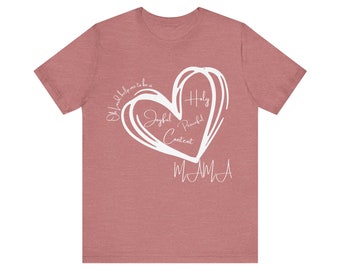 Peaceful Joyful Mama T-shirt - Motherhood - Homeschool Mom - Catholic - Christian - New Mom