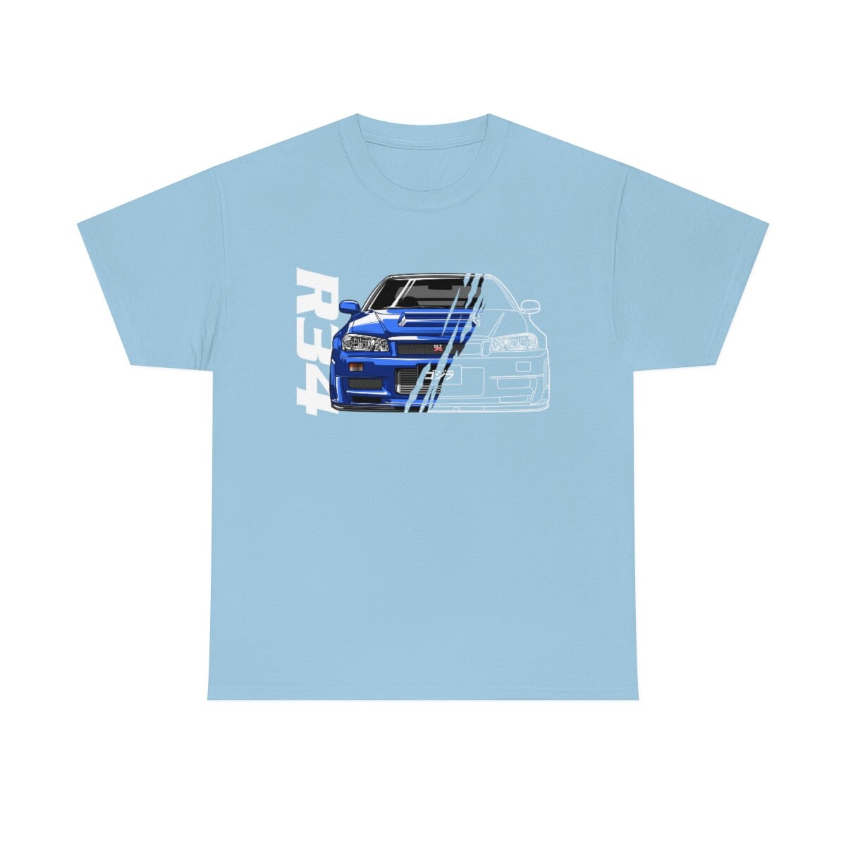 JDM R34 Nissan Skyline GTR Unisex Heavy Cotton Tee - Etsy