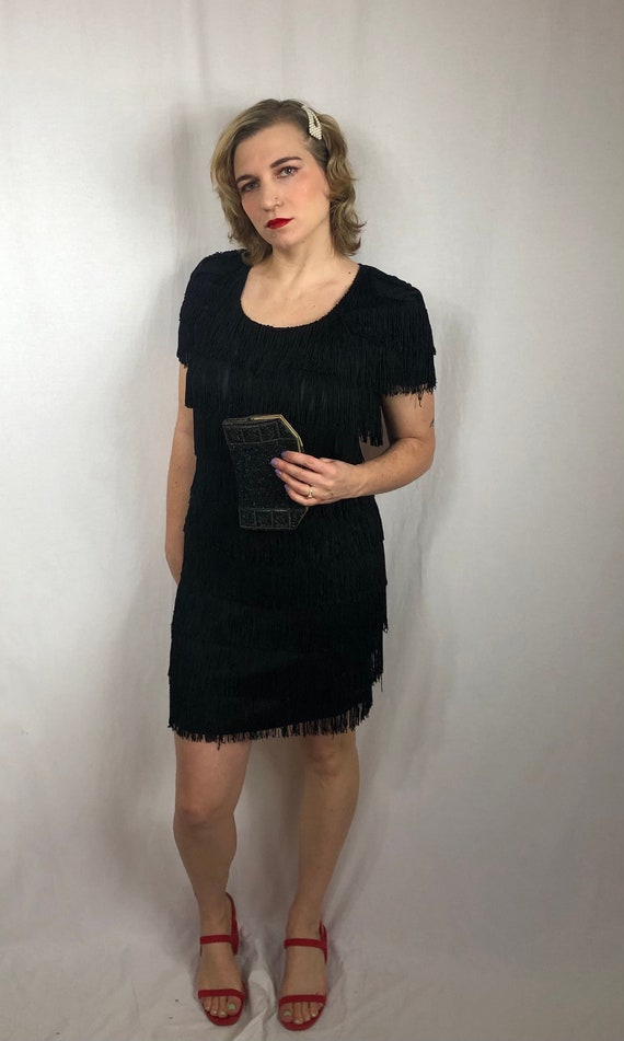 1990s does 20s flapper style fringe dress