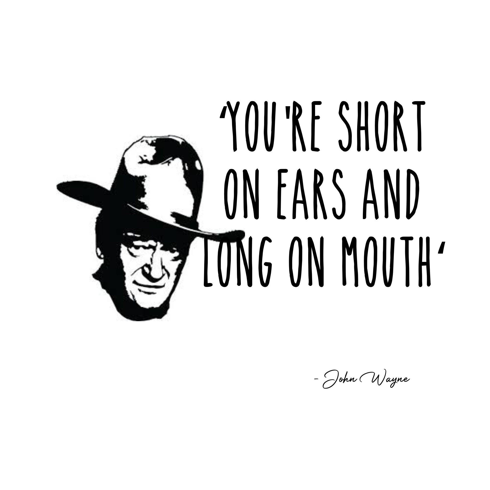 John Wayne Quote Svg Png Cricut Silhouette Cut File - Etsy