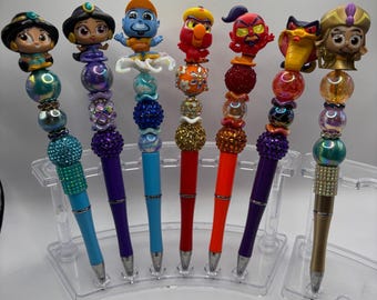 Aladdin Beaded Pen | Disney Princess, Genie, Jafar | Kids Party Favor