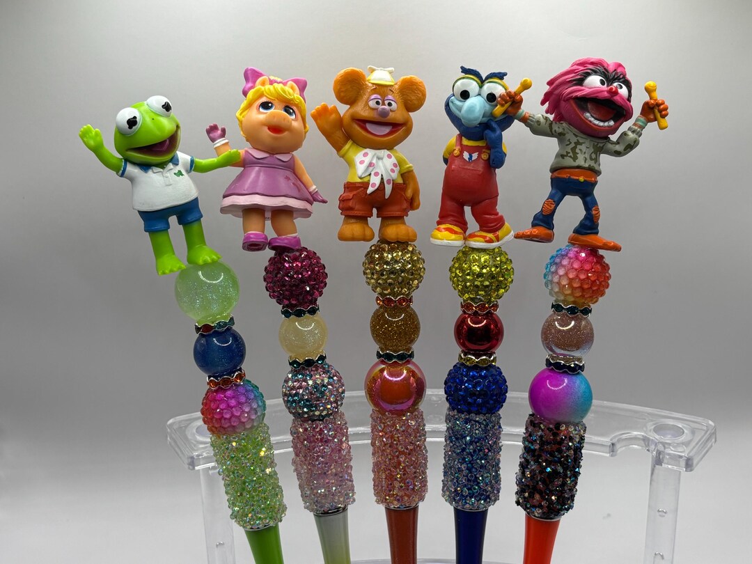Muppet Babies Bling Pen – Handmade Rhinestone Bead, Extra Ink - Etsy