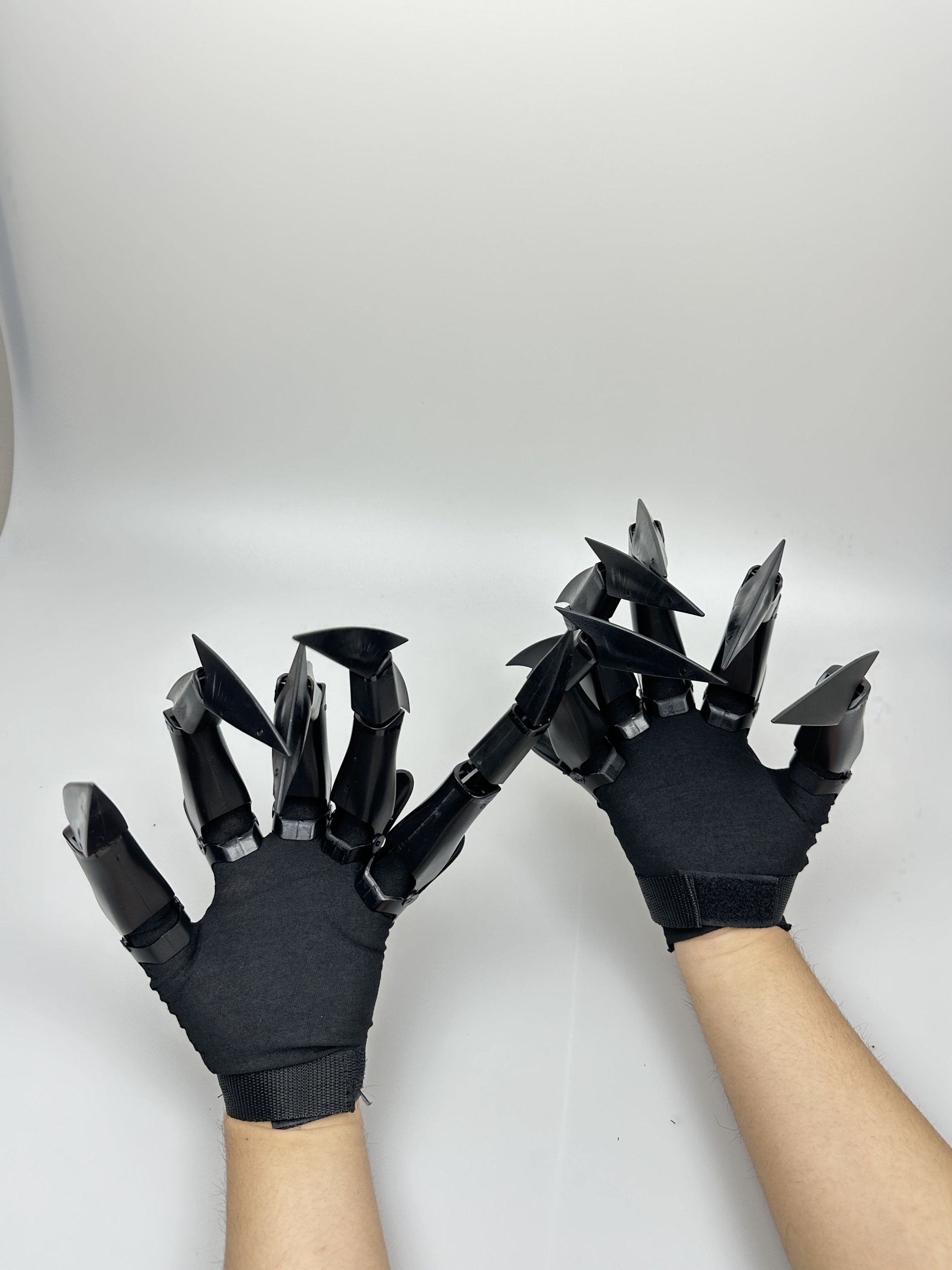 PUNELE Doigts articulés d'Halloween, doigts d'Halloween, gants de cosplay squelette main à griffe d'os s'adaptent à toutes les tailles de doigts