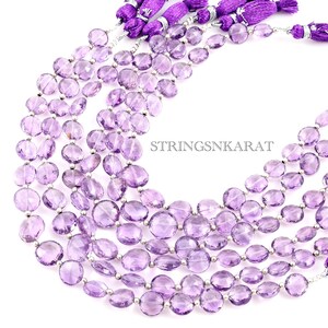 Genuine NATURAL BRAZILIAN AMETHYST Beads Purple Amethyst Top Quality Gemstone Faceted Coin shape Loose Beads, 7x7mm 10x10mm, 8&quot; Strand